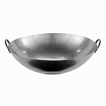 Сковорода «Вок»; сталь; D=46,H=14см; металлич. Paderno 49605-46