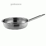Сковорода; сталь нерж.; D=24,H=6,L=47см; металлич. Pintinox 306026-24