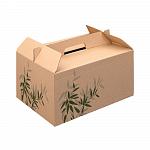 Коробка картонная Feel Green для еды на вынос, 245х135х120 мм, 1 шт, Garcia de Pou 144.92