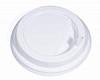 Крышка для стакана 400мл и 300мл D 90мм пластик белый с носиком Атлас-Пак 1000шт.