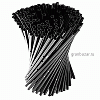Трубочки «Фло»; D=3,L=100мм; черный MATFER 43961 500шт.