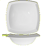 Салатник квадратный «Кунстверк»; фарфор; 900мл; H=5,L=21,B=21см; белый KunstWerk A5694