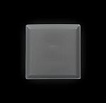 Тарелка квадратная Corone Colore d=200 мм h=20 мм серая фарфор