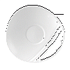 Блюдце «Органикс»; фарфор; D=150,H=25мм; белый Steelite 9002 C651