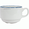 Чашка чайная «Блю дэппл»; фарфор; 225мл; D=8.2,H=6,L=11см; белый,синий Steelite 1710 0217