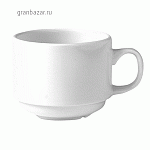 Чашка кофейная «Монако Вайт»; фарфор; 85мл; D=6,H=4.5,L=8.5см; белый Steelite 9001 C333
