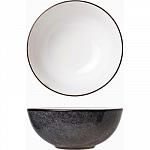 Салатник "Сиель блан"; керамика; 0,65 л; D=165, H=70 мм; белый, черный Cosy&Trendy 3445017