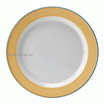 Тарелка мелкая «Рио Еллоу»; фарфор; D=20см; белый,желт. Steelite 1530 0212