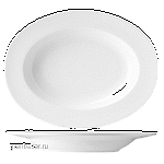 Блюдо овальное глубокое «Олива»; фарфор; 500мл; H=5,L=31,B=26см; белый Tognana OL02132
