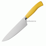 Нож поварской; сталь,пластик; L=35/21,B=4.5см; металлич.,желт. Felix 941221GE