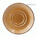 Блюдце «Террамеса мастед»; фарфор; D=11.5см; св.корич. Steelite 1121 0165