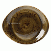 Тарелка мелкая «Крафт»; фарфор; H=20,L=255,B=205мм; коричнев. Steelite 1132 0521