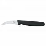 Нож PRO-Line для чистки овощей Коготь 70 мм, пластиковая черная ручка, P.L. Proff Cuisine KB07-70YD-BK101-RE-P