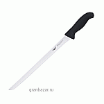 Нож рыбный д/тонкой нарезки; сталь нерж.,пластик; L=455/320,B=20мм; черный Paderno 18011-32