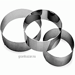 Кольцо кондитерское; сталь нерж.; D=70,H=110мм; металлич. Paderno 47534-09