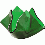 Подсвечник «Флауэ»; стекло; D=50,H=72,B=122мм; зелен. BDK-GLASS 610912