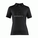 Рубашка поло женская,размер XXL; хлопок,эластан; черный Greiff 6681.1405./XXL