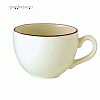 Чашка чайная «Кларет»; фарфор; 180мл; D=80,H=55,L=110мм; бежев.,бордо Steelite 1503 A184