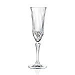Бокал-флюте для шампанского Adagio 180 мл, хрустальное стекло, RCR 25948020006