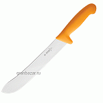 Нож д/нарезки мяса; сталь нерж.,пластик; L=43/29.3см; желт. MATFER 182547
