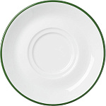 Блюдце с декором «Ретро Альтауссе Рот» фарфор D=140 мм белый, зелен. G. Benedikt Karlovy Vary PRI1714.X9148