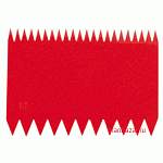 Шпатель кондит. (10шт); пластик; H=1.5,L=11,B=7.5см; красный Paderno 47621-07