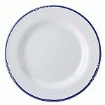 Тарелка «Эйвбери блю» мелкая керамика D=200, H=22 мм белый, синий Utopia CT6011