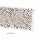 Декоративная решетка д/бисквита; сталь нерж.; L=60,B=40см Paderno 47674-03