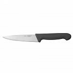 Нож PRO-Line для нарезки 160 мм, черная пластиковая ручка, P.L. Proff Cuisine KB-3801-160-BK201-RE-PL