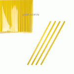 Трубочки б/изгиба L=24см; D=0.8,L=24см; желт. Pasterski 250шт.