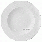 Тарелка глубокая «Афродита»; фарфор; 250мл; D=22.5,H=2.5см; белый Lubiana 2620-white