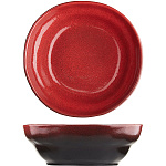 Тарелка «Млечный путь красный» глубокая фарфор 1 л D=215, H=70 мм красный, черный Борисовская Керамика ФРФ88809160