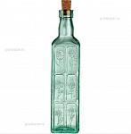 Бутылка д/масла с пробкой «Фиори»; стекло; 575мл; H=30,L=6,B=6см; прозр. Bormioli Rocco 6.30230 M