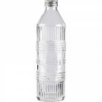 Бутылка д/воды с крышкой "Индастриал Шик"; стекло, алюмин.; 0,85 л; H=270 мм; прозр. IVV 7718.2