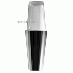 Шейкер со стаканом «Бостон»; сталь нерж.,стекло; 500мл; D=93/60,H=295мм; металлич.,прозр. ILSA 41650500ICV