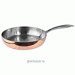 Сковорода 3-х слойная медь; сталь нерж.,алюмин.; D=24,H=5см ProHotel BAR31 copper