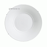 Тарелка мелкая с широк.бортом «Аура»; фарфор; D=20см; белый Steelite 6300 P017