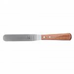Нож-лопатка кондитерская металлическая с деревянной ручкой, изогнутая, 200 мм, P.L. Proff Cuisine - Proff Chef Line GS-10208-200FSAK