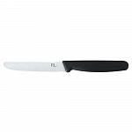 Нож PRO-Line для нарезки, волнистое лезвие, 160 мм, ручка черная пластиковая, P.L. Proff Cuisine KB05-100SYD