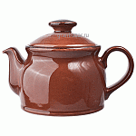 Чайник «Террамеса мокка»; фарфор; 425мл; D=105,H=85,L=165мм; тем.корич. Steelite 1123 0367