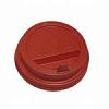 Крышка для стакана 400мл и 300мл D 90мм пластик красный с носиком Интерпластик-2001 1000шт.