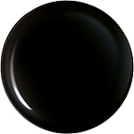Тарелка «Эволюшн Блэк» мелкая стекло D=270, H=18 мм черный Arcoroc P1128