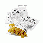 Конус д/картофеля фри черно-белый; бумага; L=13,B=13см MATFER 708762 1000шт.