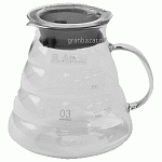 Чайник; термост.стекло; 800мл; прозр. Hario XGS-80TB