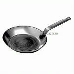 Сковорода; черн.сталь; D=24,H=4,L=42см; серый MATFER 62002