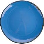 Тарелка мелкая «Синий крафт»; керамика; D=220,H=23мм; голуб. Борисовская Керамика КРФ00012582