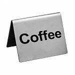 Табличка "Coffee" 50х40 мм, сталь, P.L. Proff Cuisine TS-CF