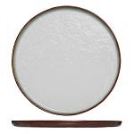 Тарелка мелкая "Плато"; фарфор; D=273, H=15 мм; белый, коричнев. Cosy&Trendy 9580550