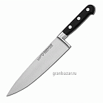 Нож поварской; сталь,пластик; L=20,B=5.5см; металлич.,черный MATFER 120418