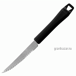 Нож д/стейка/овощей; сталь; L=215/90,B=17мм; черный Paderno 48280-51